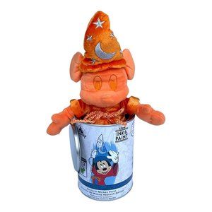 Disney Ink and Paint Series 2 Orange Sorcerer Mickey Mouse Plush